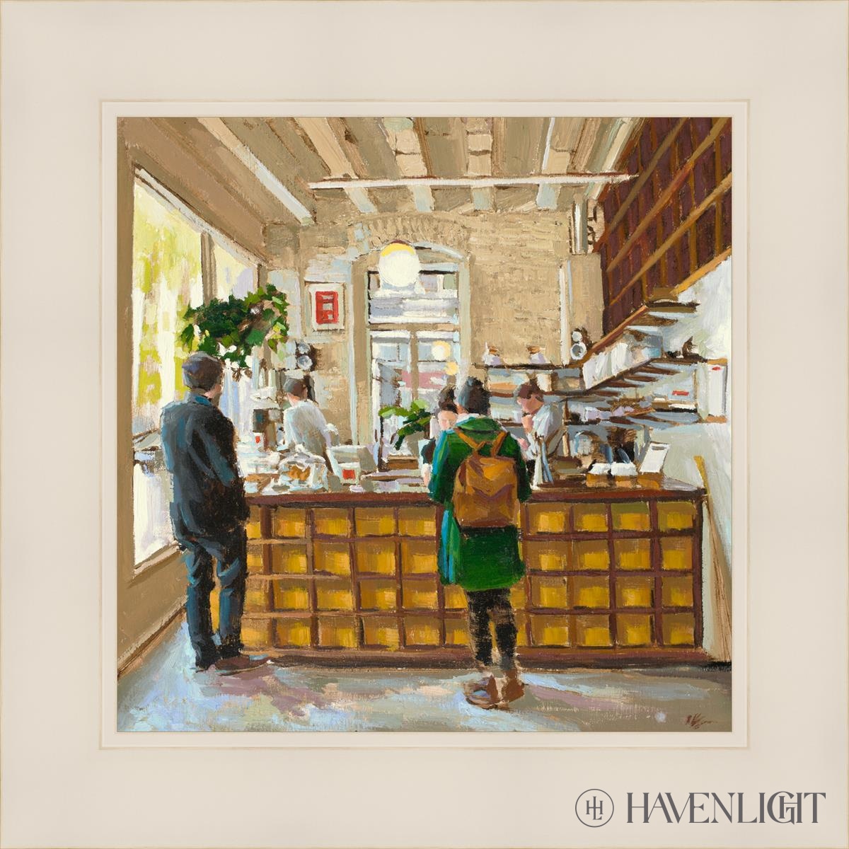 The Coffee Shop Open Edition Print / 12 X White 16 1/4 Art