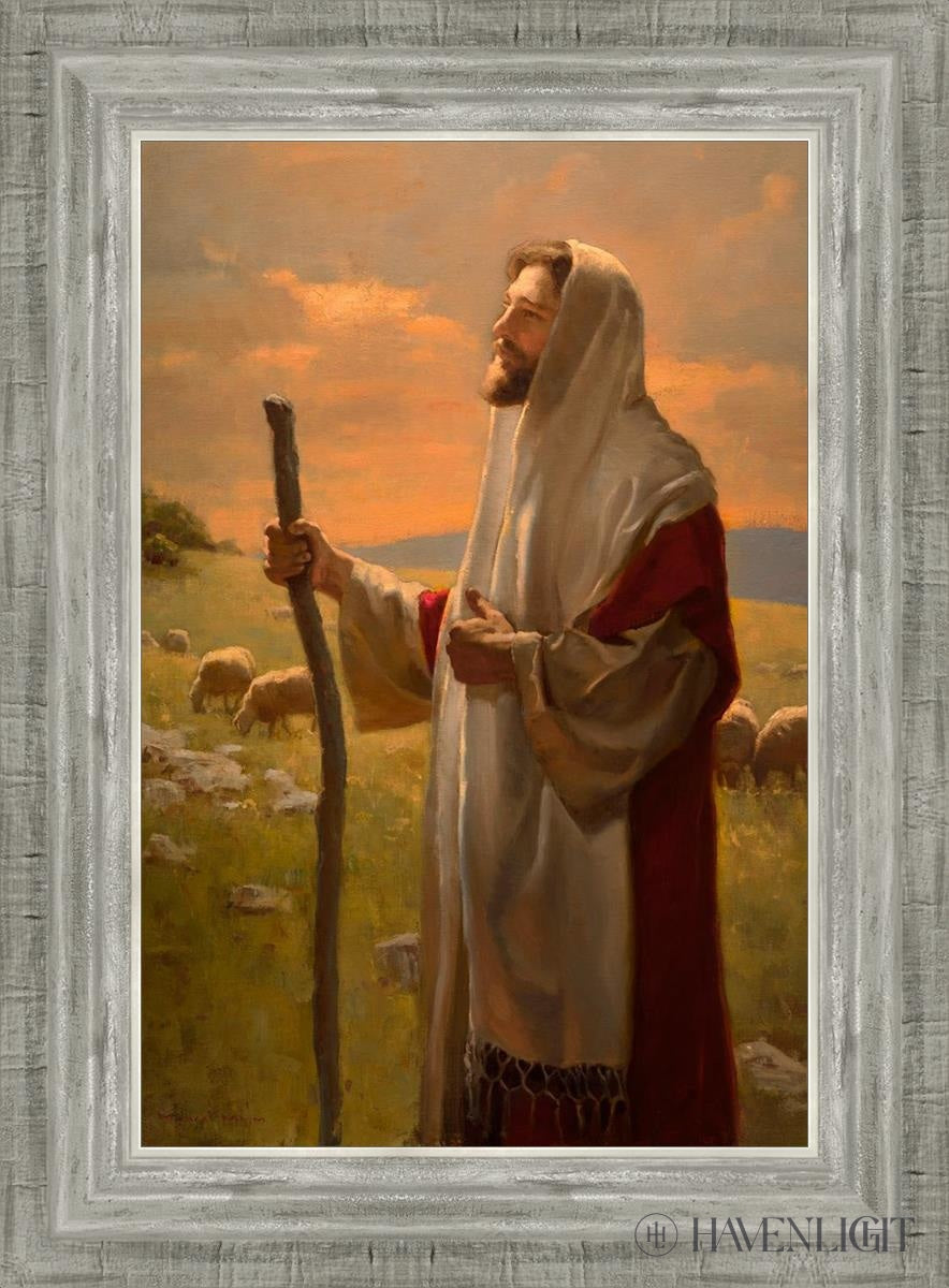The Good Shepherd Open Edition Canvas / 12 X 18 Silver 16 3/4 22 Art