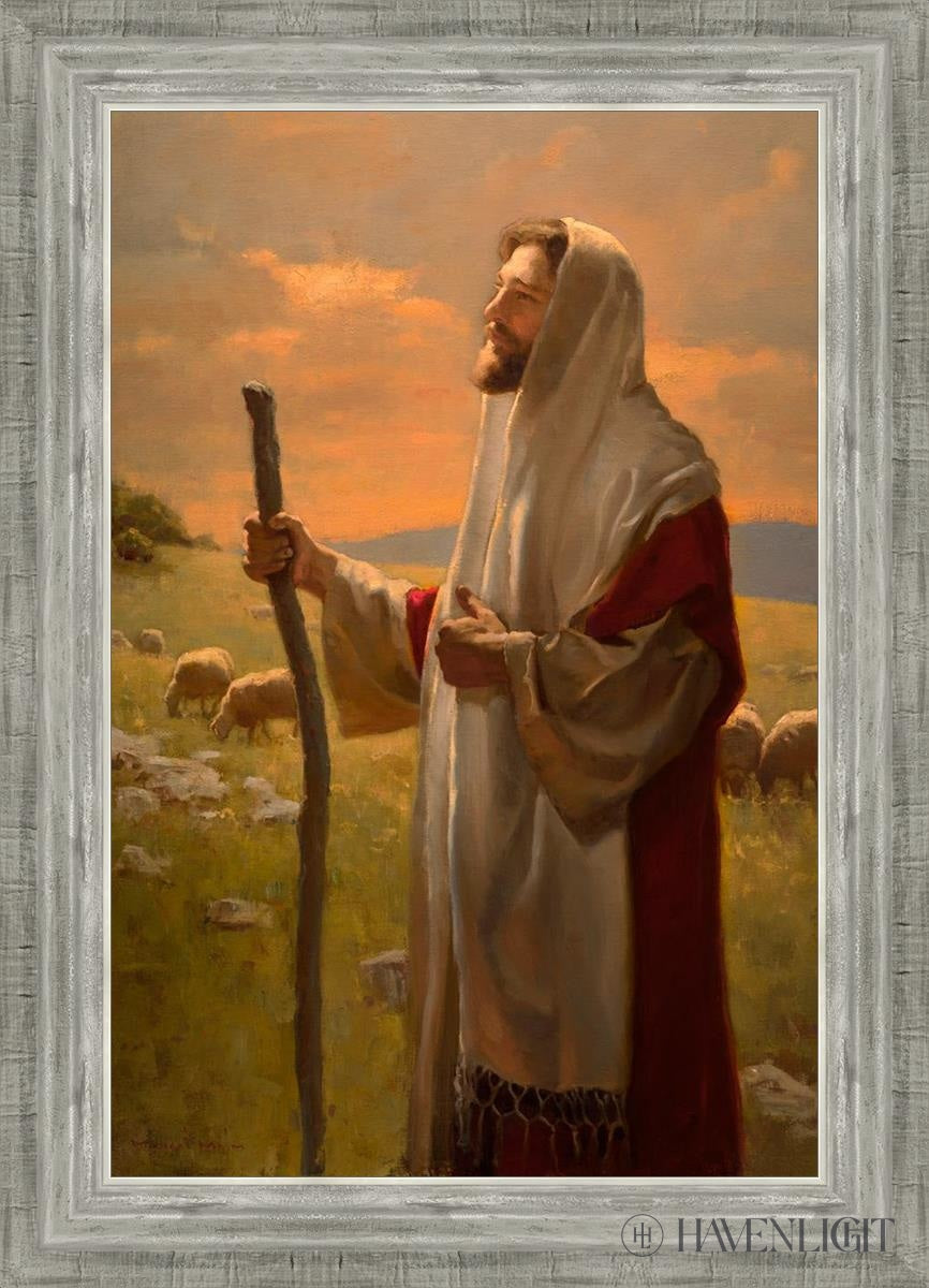 The Good Shepherd Open Edition Canvas / 16 X 24 Silver 20 3/4 28 Art
