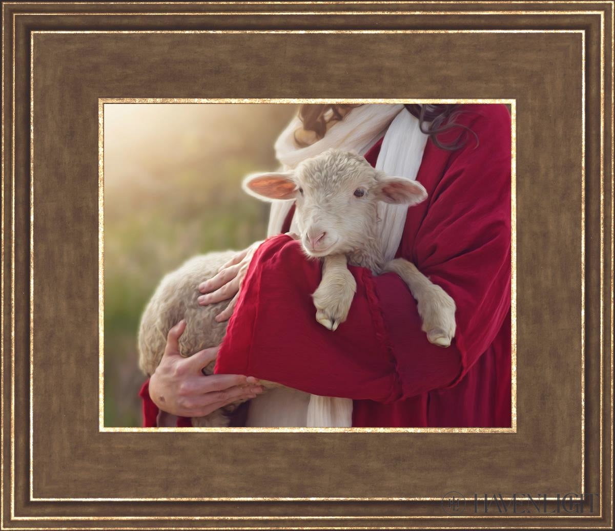 The Good Shepherd Open Edition Print / 10 X 8 Gold 14 3/4 12 Art