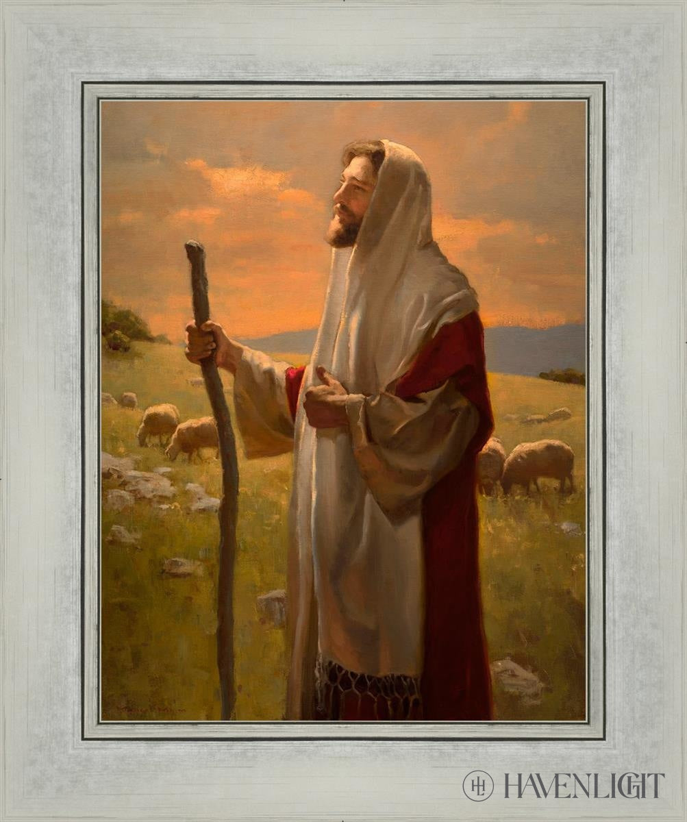 The Good Shepherd Open Edition Print / 11 X 14 Silver 15 1/4 18 Art