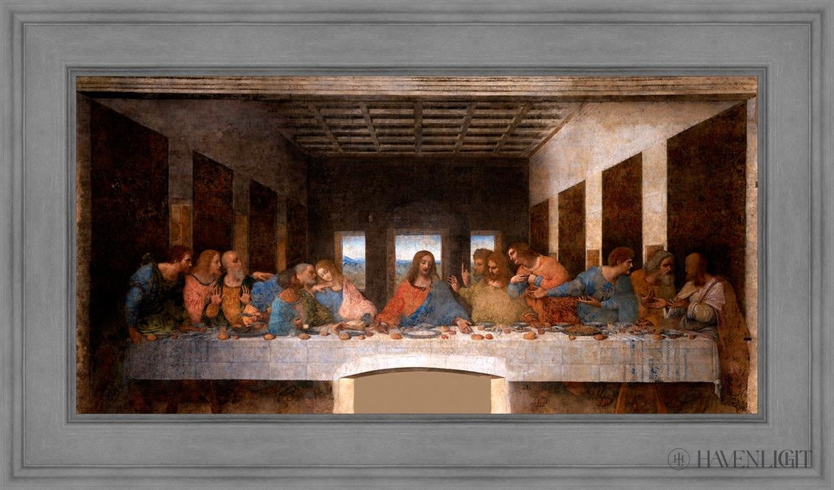 The Last Supper Open Edition Canvas / 36 X 18 Gray 43 3/4 25 Art