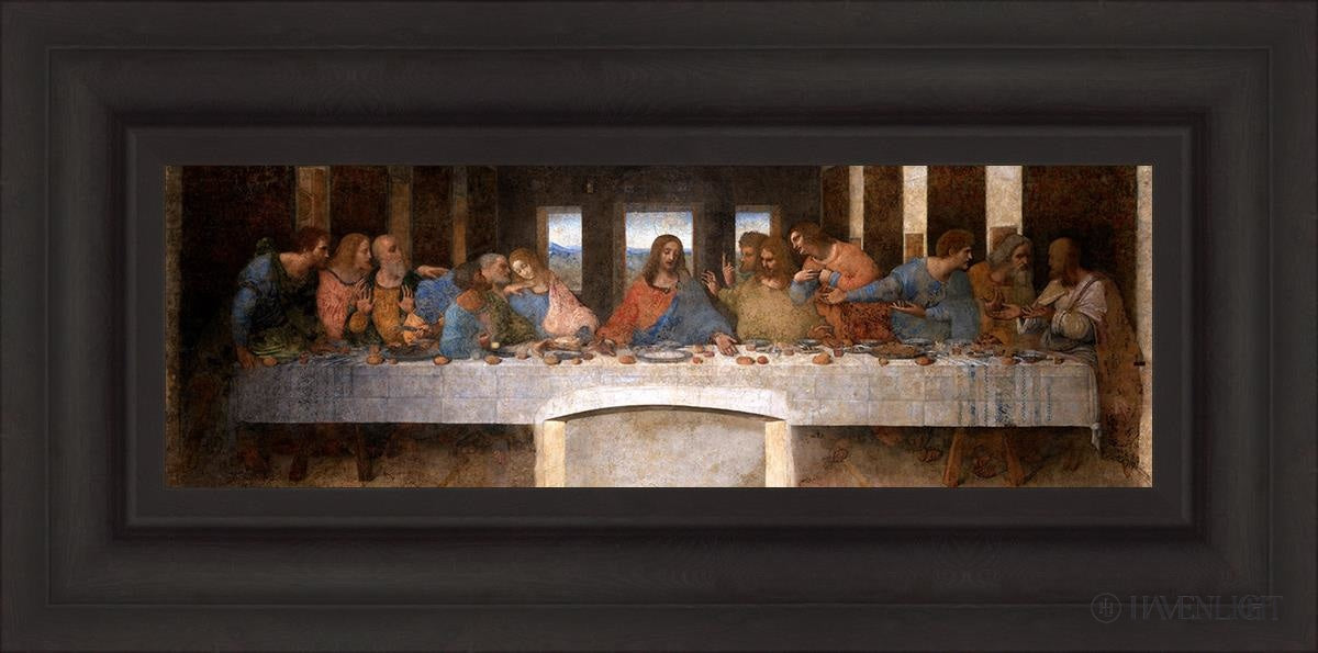 The Last Supper Open Edition Print / 24 X 8 Brown 31 3/4 15 Art
