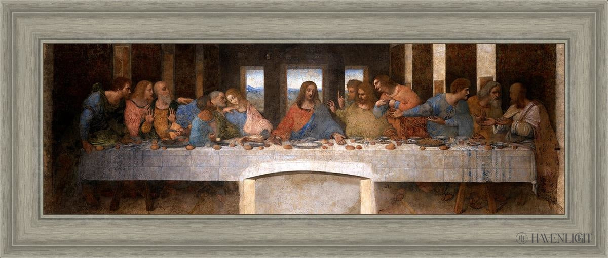 The Last Supper Open Edition Print / 36 X 12 Gray 41 3/4 17 Art
