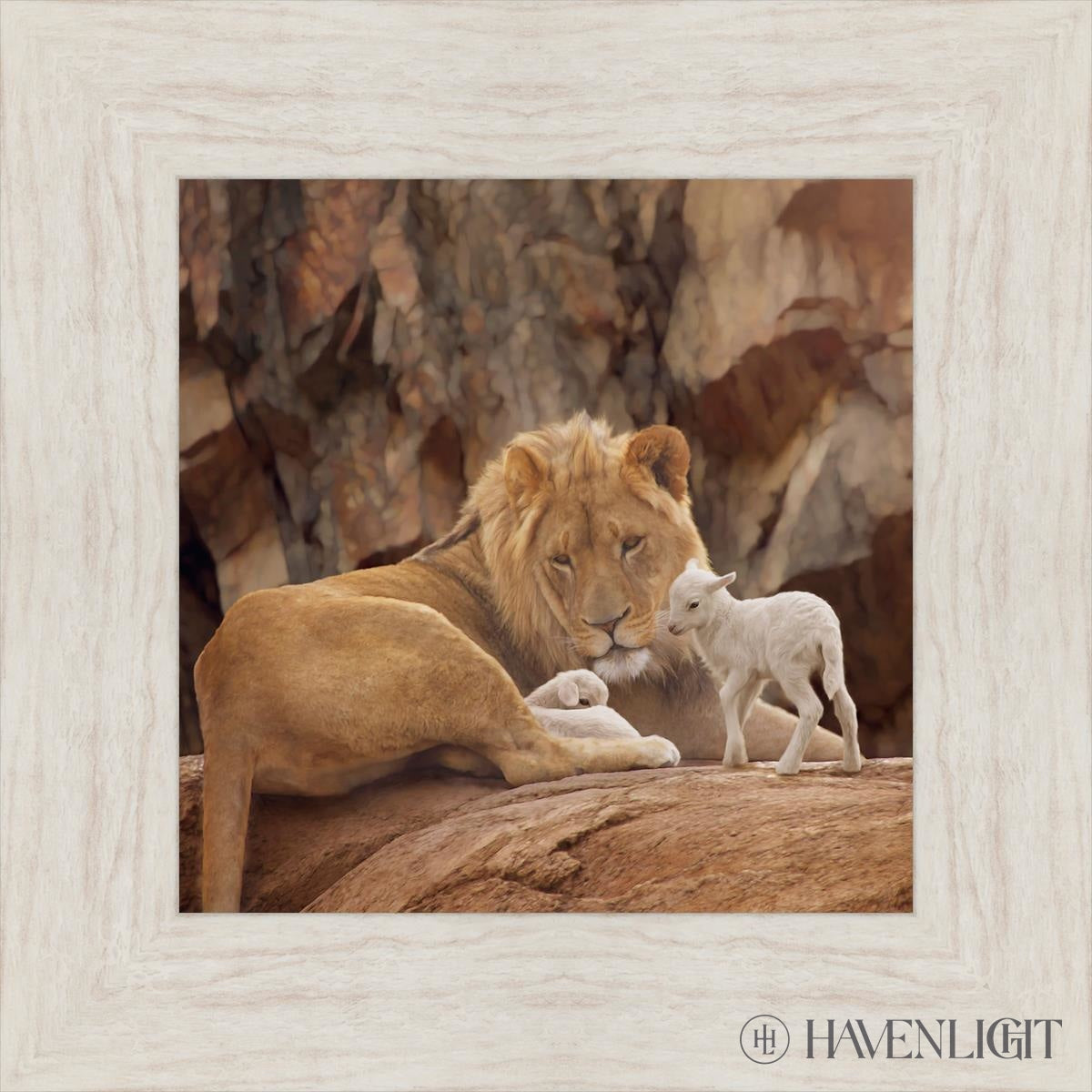 The Lion And Lamb Open Edition Print / 12 X Ivory 17 1/2 Art