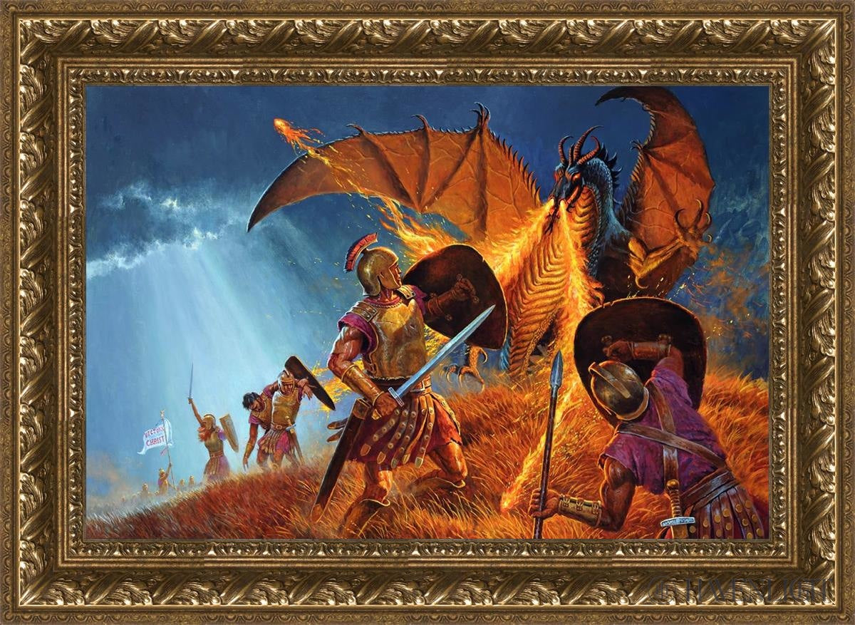 The Shield Of Faith Open Edition Canvas / 24 X 16 Gold 29 3/4 21 Art