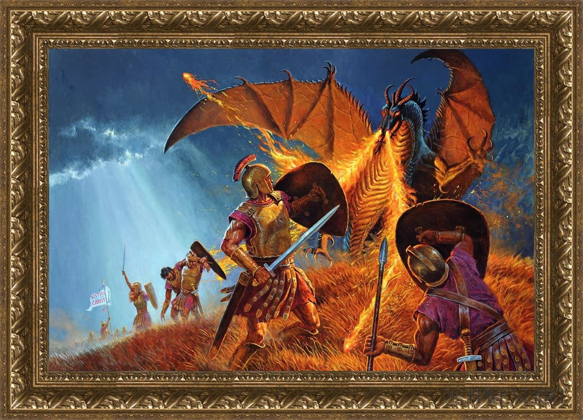 The Shield Of Faith Open Edition Canvas / 30 X 20 Gold 35 3/4 25 Art
