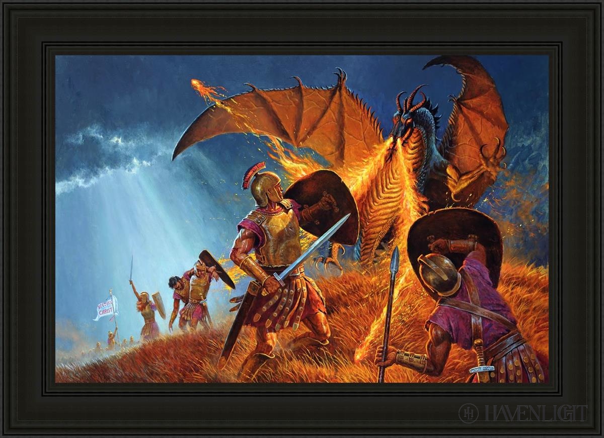 The Shield Of Faith Open Edition Canvas / 36 X 24 Black 43 3/4 31 Art