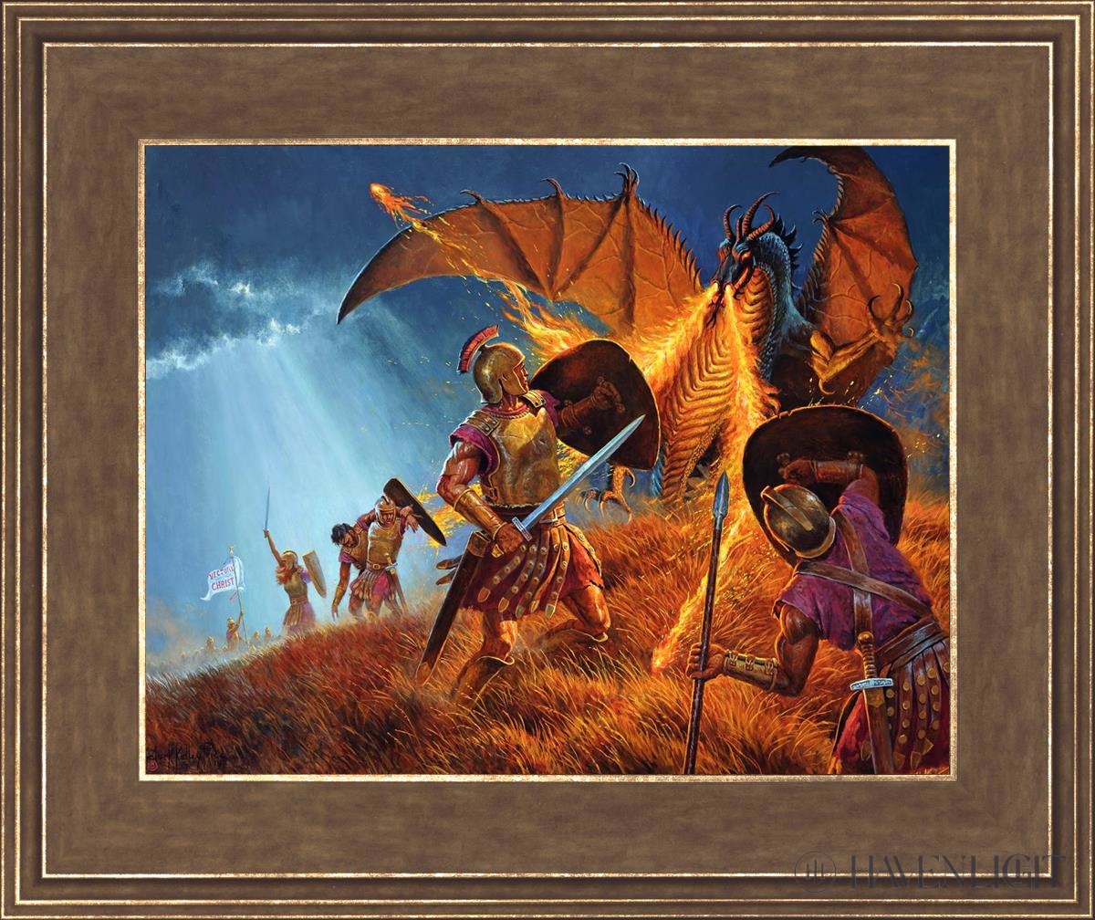 The Shield Of Faith Open Edition Print / 14 X 11 Gold 18 3/4 15 Art