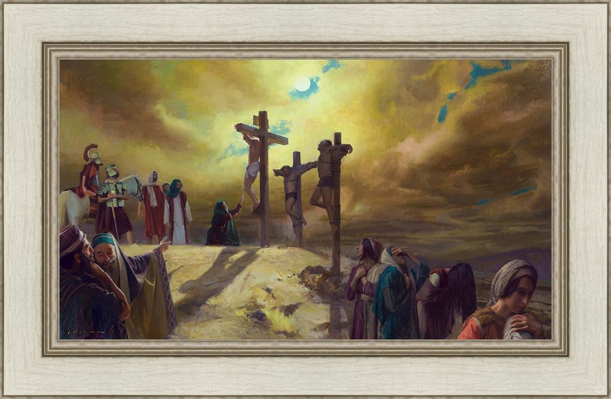 The Sixth Hour At Calvary Open Edition Canvas / 28 X 16 Ivory 34 1/2 22 Art