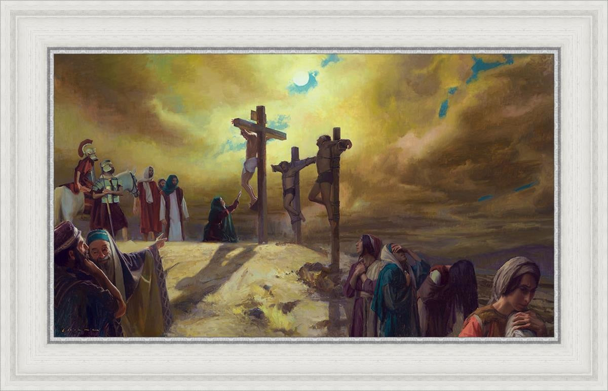 The Sixth Hour At Calvary Open Edition Canvas / 28 X 16 White 33 3/4 21 Art