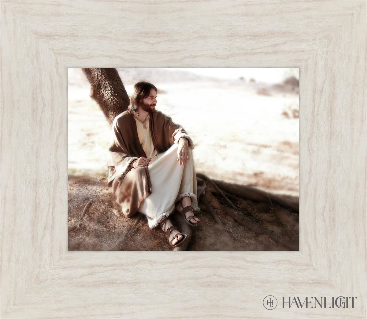 The Solitude Of Christ Open Edition Print / 10 X 8 Ivory 15 1/2 13 Art