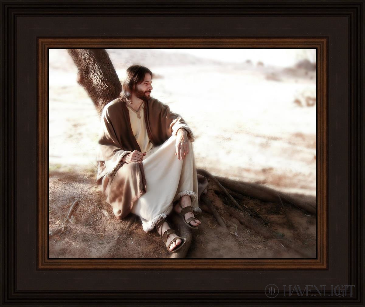 The Solitude Of Christ Open Edition Print / 14 X 11 Brown 18 3/4 15 Art