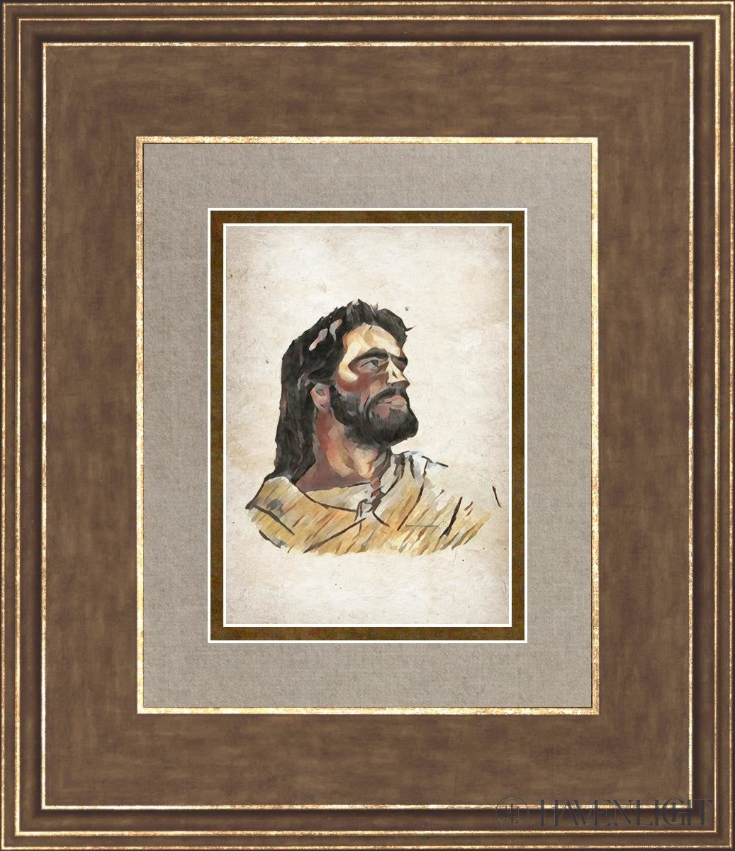 The Strength Of Christ Open Edition Print / 5 X 7 Gold 12 3/4 14 Art