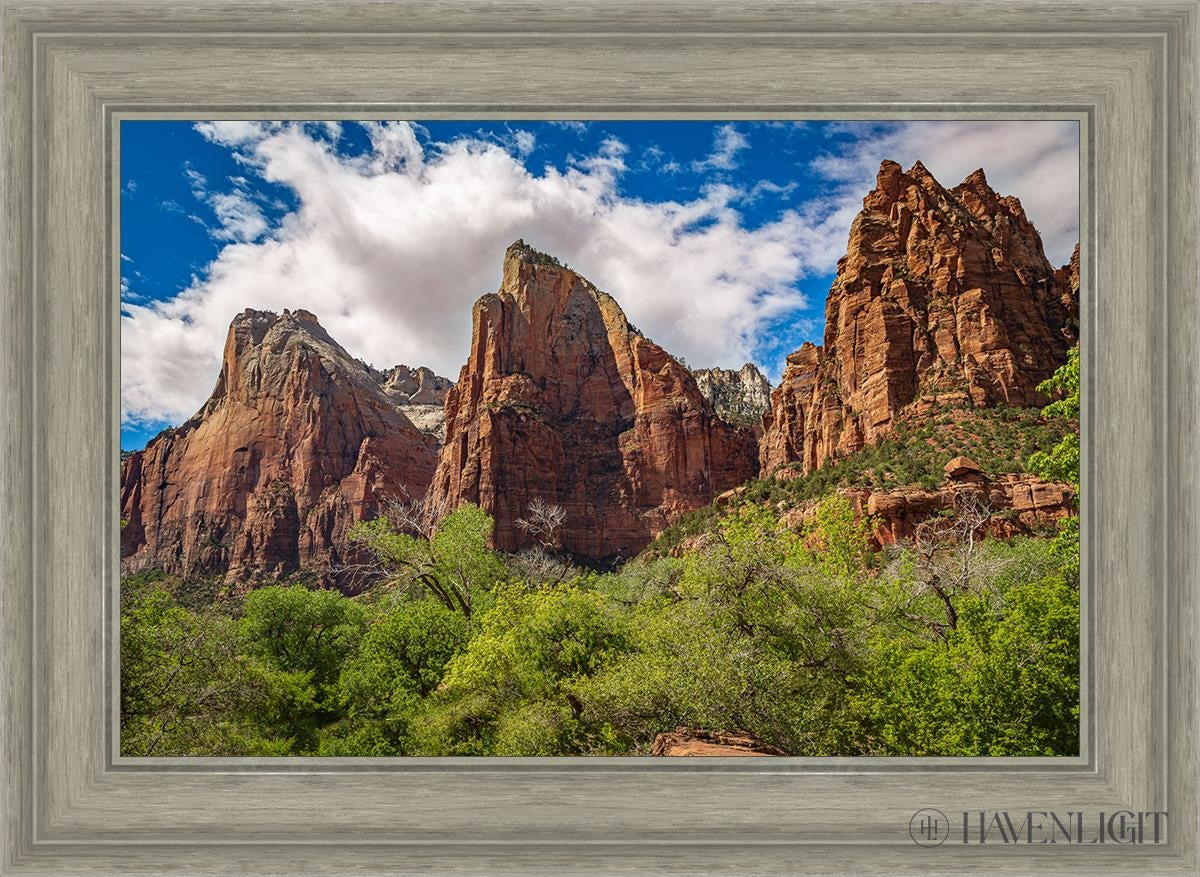 The Three Patriarchs Zion National Park Open Edition Canvas / 24 X 16 Gray 29 3/4 21 Art