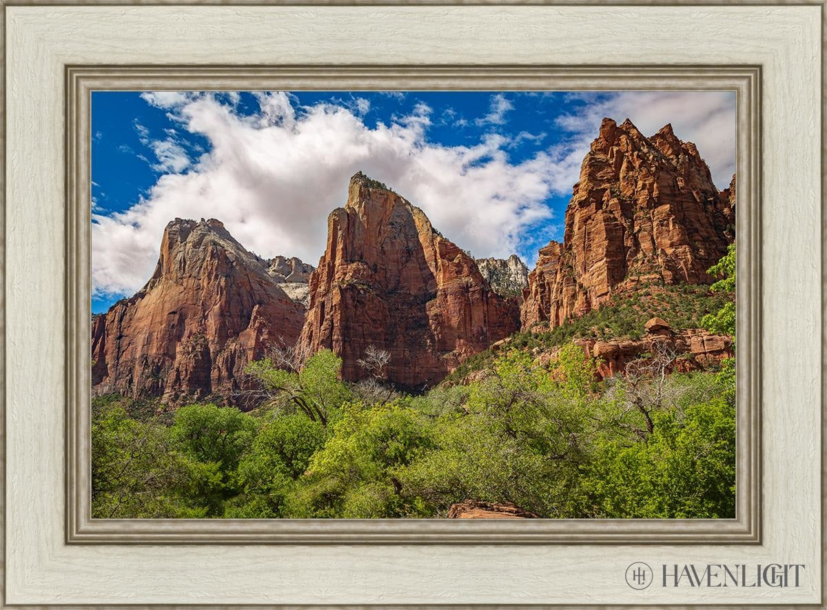 The Three Patriarchs Zion National Park Open Edition Canvas / 24 X 16 Ivory 30 1/2 22 Art