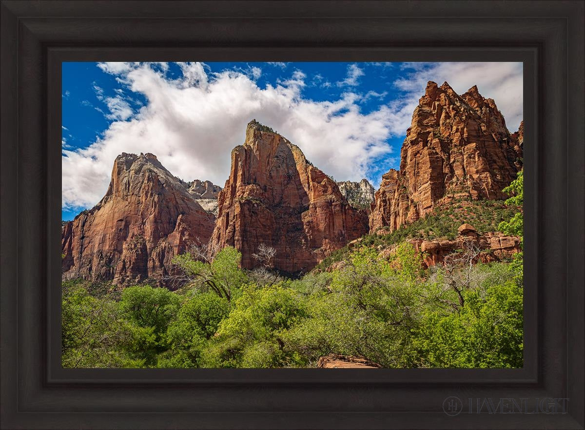 The Three Patriarchs Zion National Park Open Edition Canvas / 30 X 20 Brown 37 3/4 27 Art