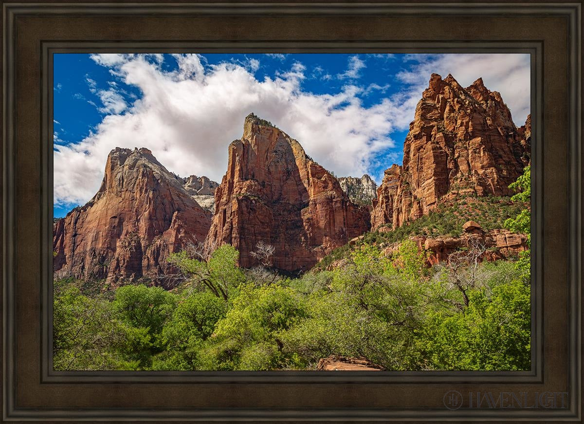 The Three Patriarchs Zion National Park Open Edition Canvas / 36 X 24 Brown 43 3/4 31 Art