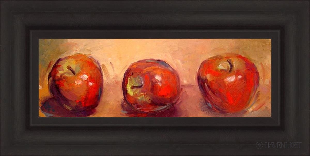 Three Apples Open Edition Print / 24 X 8 1/4 Brown 31 3/4 16 Art