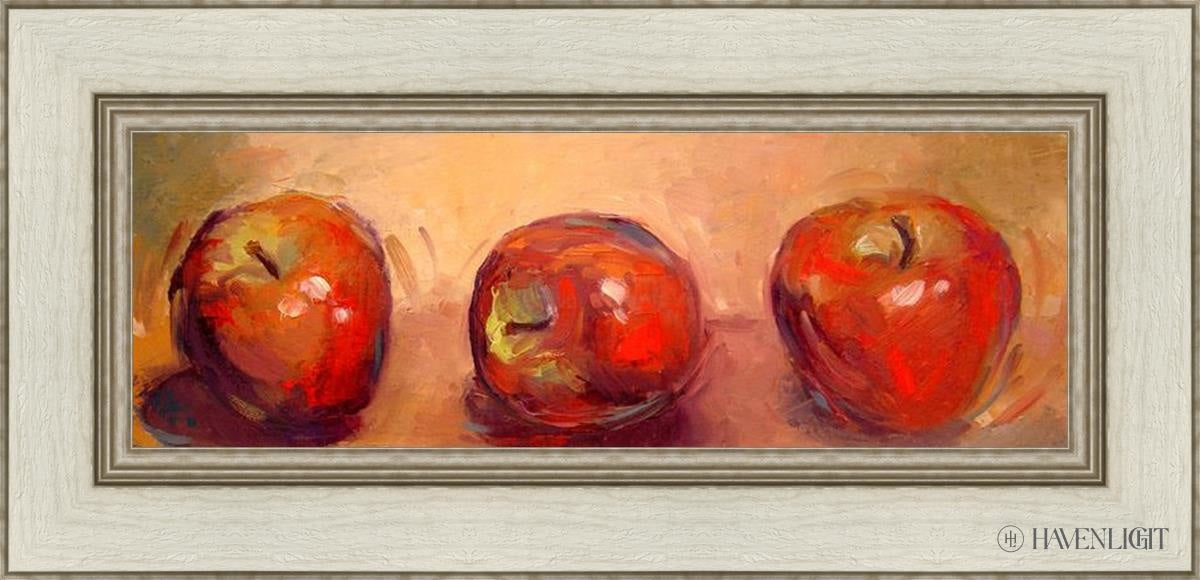Three Apples Open Edition Print / 24 X 8 1/4 Ivory 30 1/2 14 3/4 Art