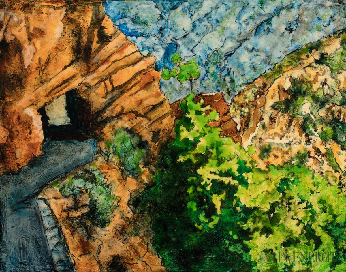 Timpanogos Cave Trail Open Edition Print / 14 X 11 Only Art