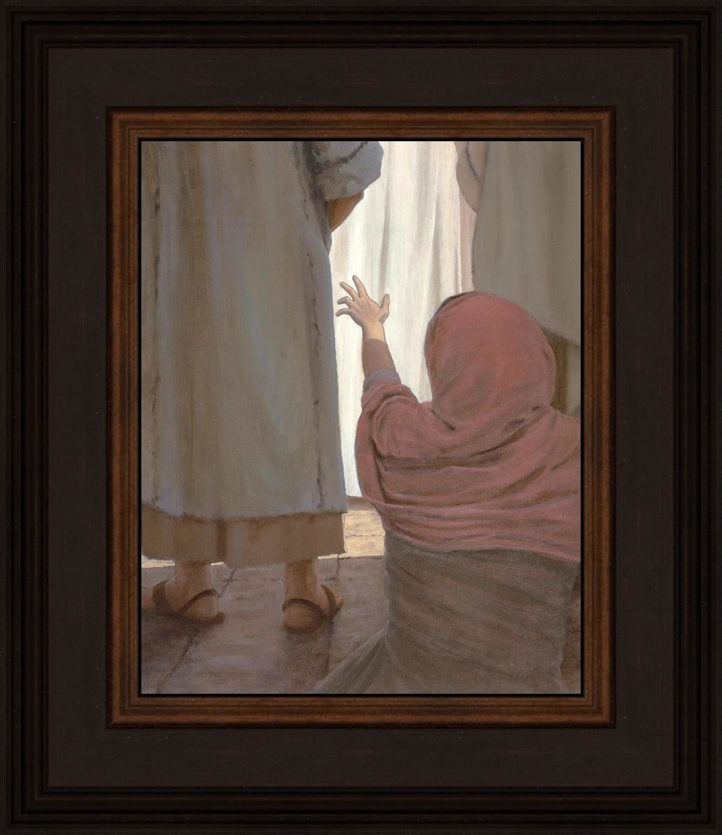 Touch Of Faith Open Edition Print / 8 X 10 Brown 12 3/4 14 Art