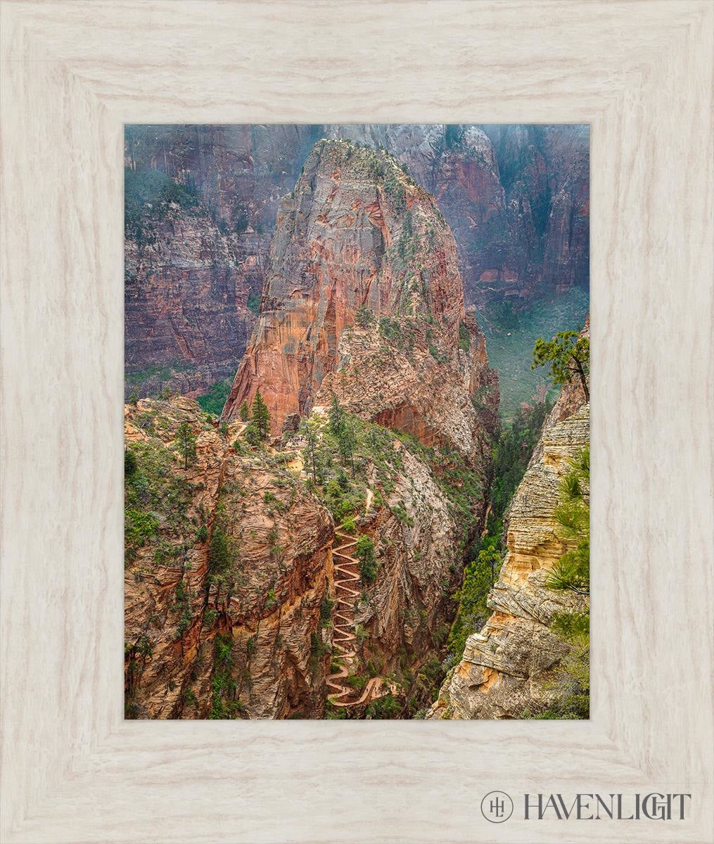 Walter Wiggles Angels Landing Zion National Park Utah Open Edition Print / 11 X 14 Ivory 16 1/2 19