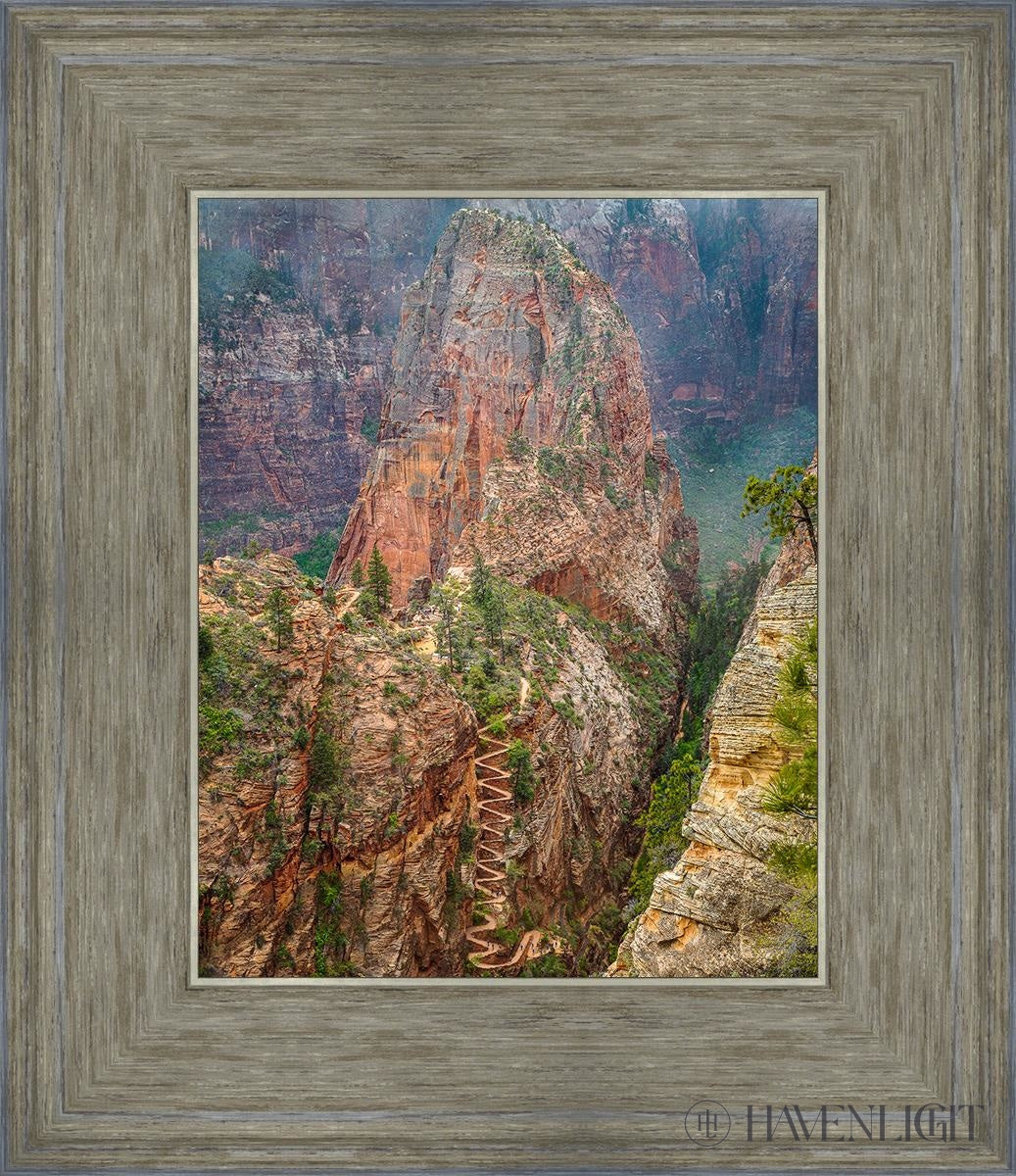 Walter Wiggles Angels Landing Zion National Park Utah Open Edition Print / 8 X 10 Gray 12 3/4 14 Art