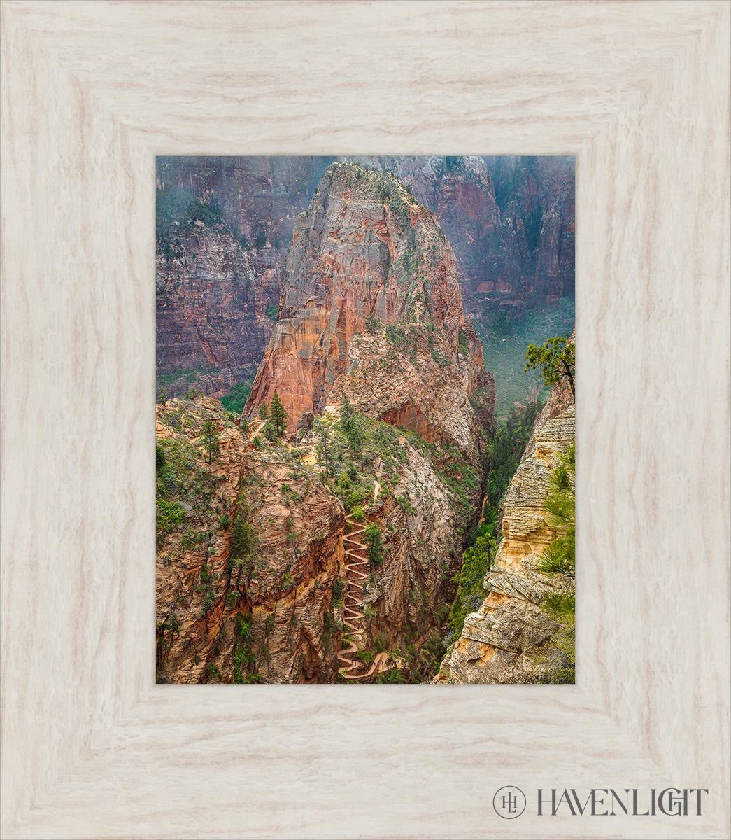 Walter Wiggles Angels Landing Zion National Park Utah Open Edition Print / 8 X 10 Ivory 13 1/2 15