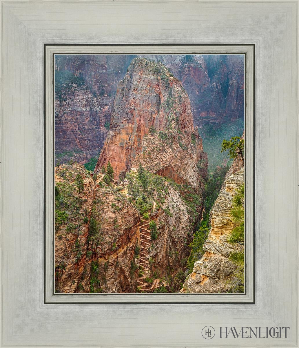 Walter Wiggles Angels Landing Zion National Park Utah Open Edition Print / 8 X 10 Silver 12 1/4 14