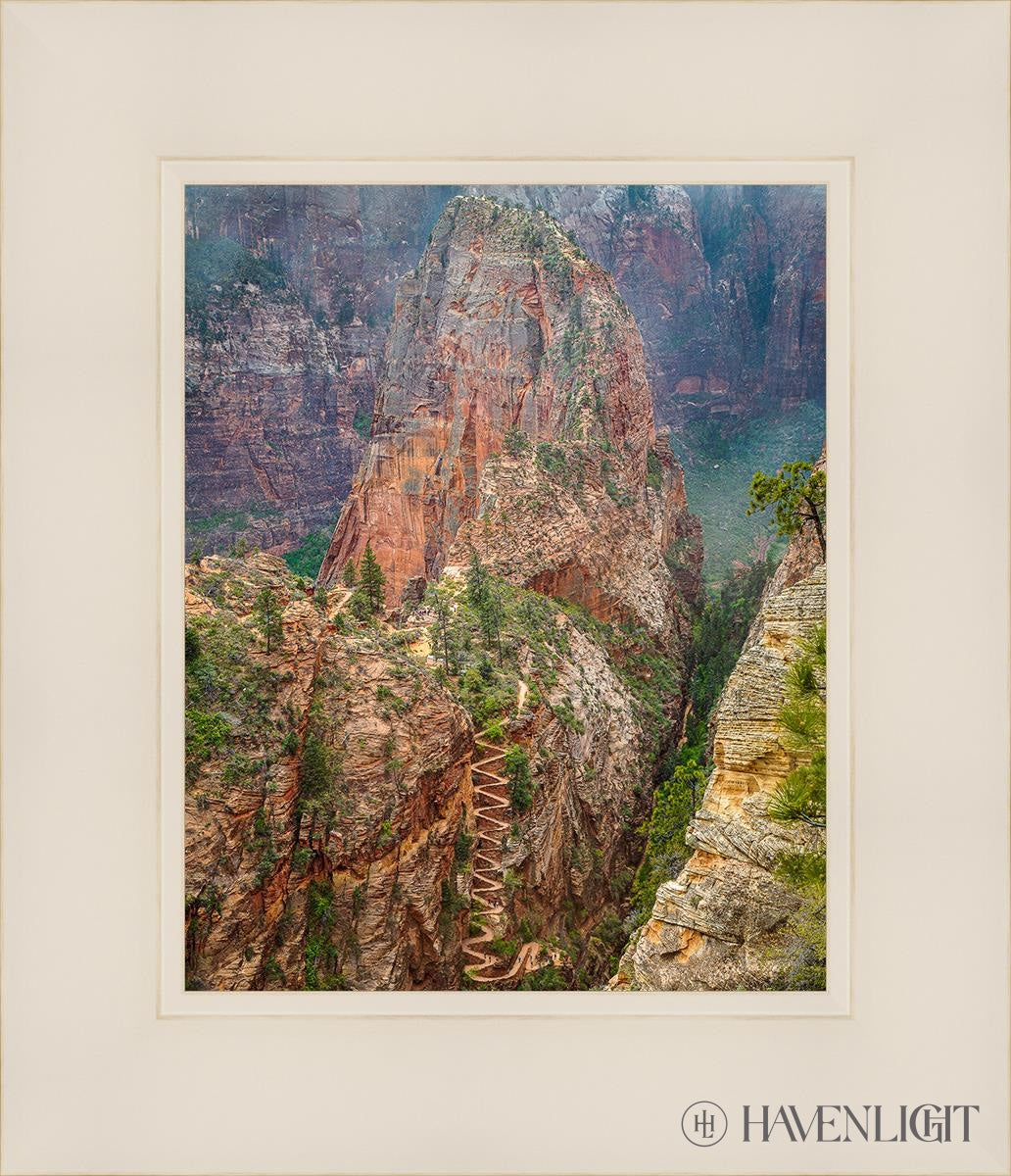 Walter Wiggles Angels Landing Zion National Park Utah Open Edition Print / 8 X 10 White 12 1/4 14