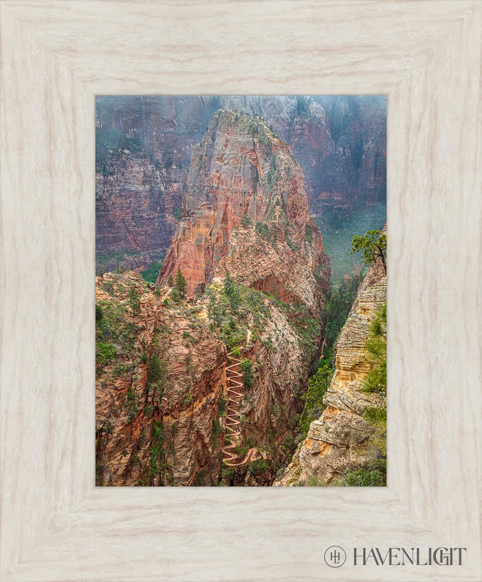 Walter Wiggles Angels Landing Zion National Park Utah Open Edition Print / 9 X 12 Ivory 14 1/2 17