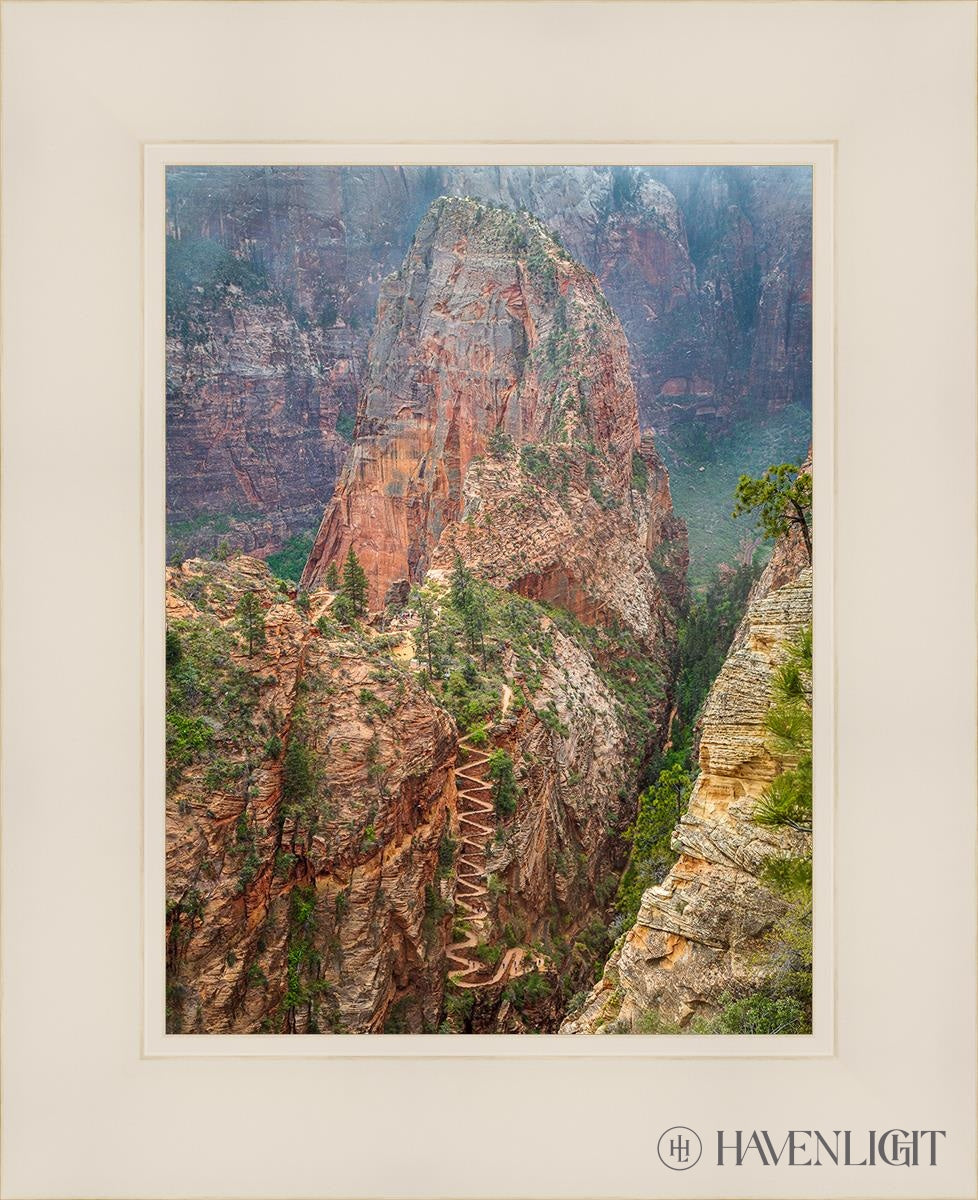 Walter Wiggles Angels Landing Zion National Park Utah Open Edition Print / 9 X 12 White 13 1/4 16