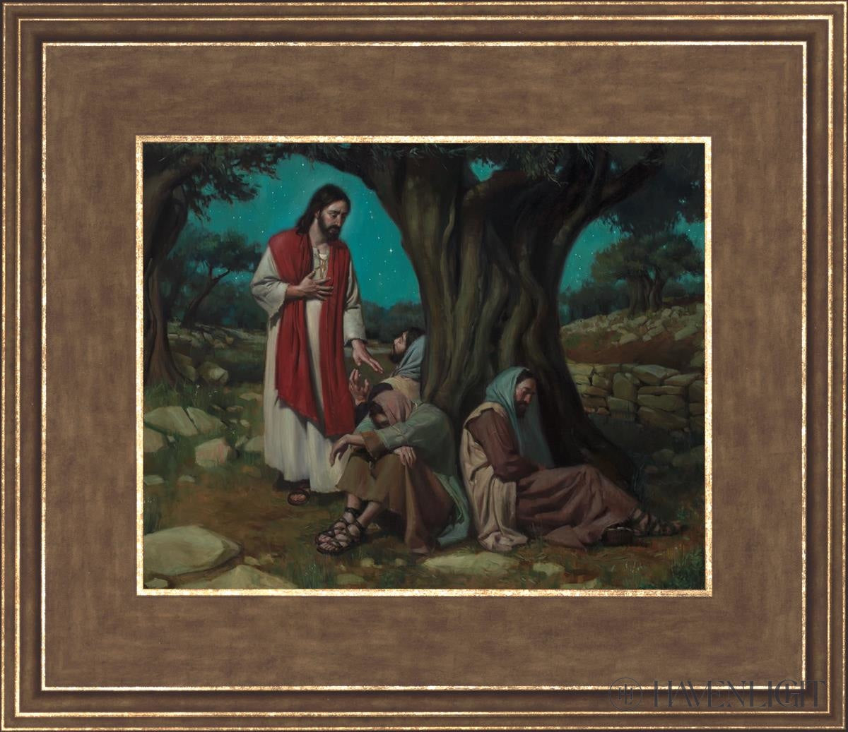 Watch With Me Open Edition Print / 10 X 8 Gold 14 3/4 12 Art