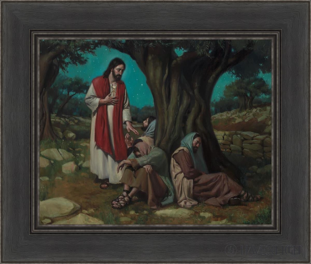 Watch With Me Open Edition Print / 20 X 16 Black 26 1/2 22 Art