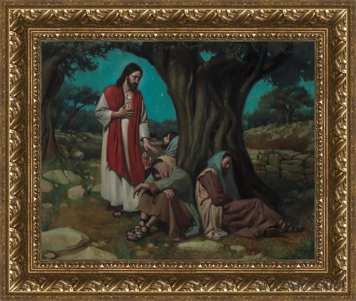 Watch With Me Open Edition Print / 20 X 16 Gold 25 3/4 21 Art