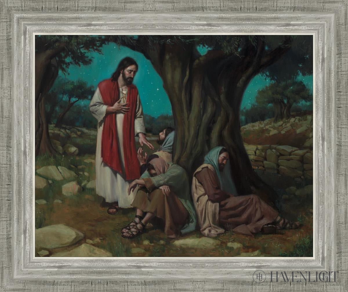 Watch With Me Open Edition Print / 20 X 16 Silver 24 3/4 Art