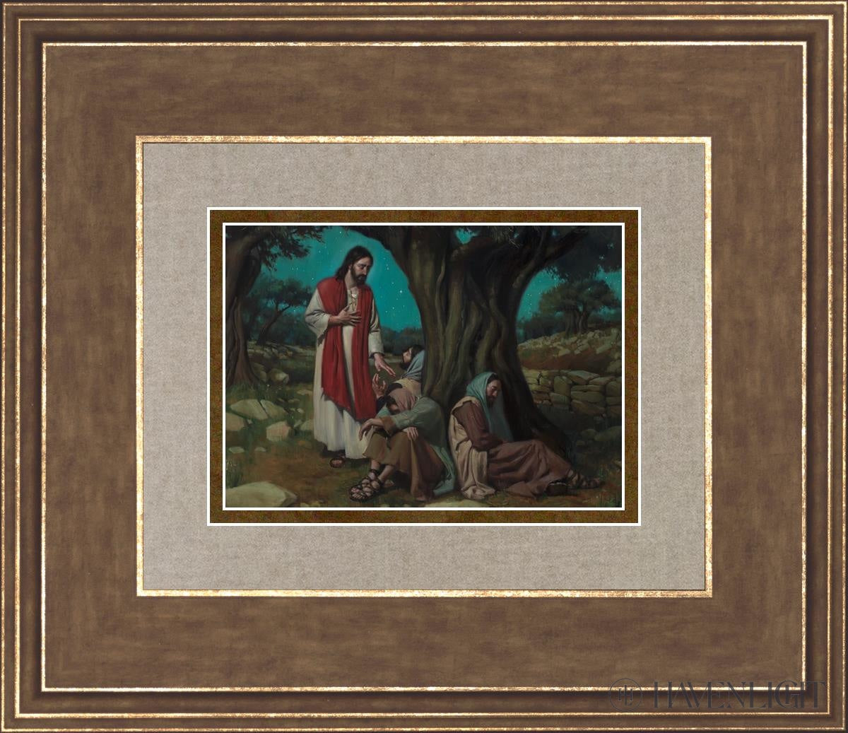 Watch With Me Open Edition Print / 7 X 5 Gold 14 3/4 12 Art