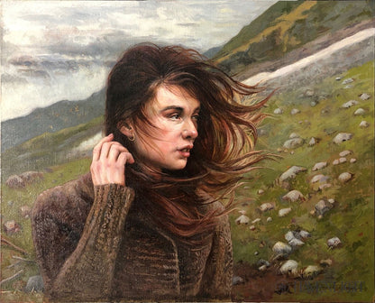 When God Doesnt Move The Mountain Original Artwork Oil On Canvas Panel