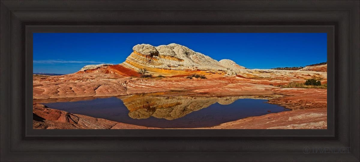 White Pocket Reflection Open Edition Canvas / 36 X 12 Brown 43 3/4 19 Art
