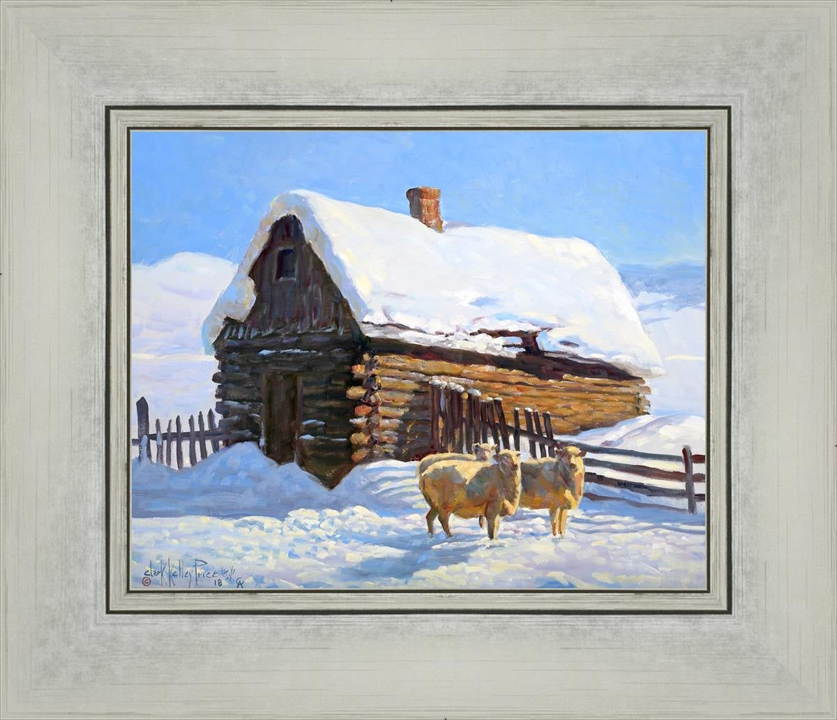 Wild Wooley Wyoming Winter Open Edition Print / 10 X 8 Silver 14 1/4 12 Art