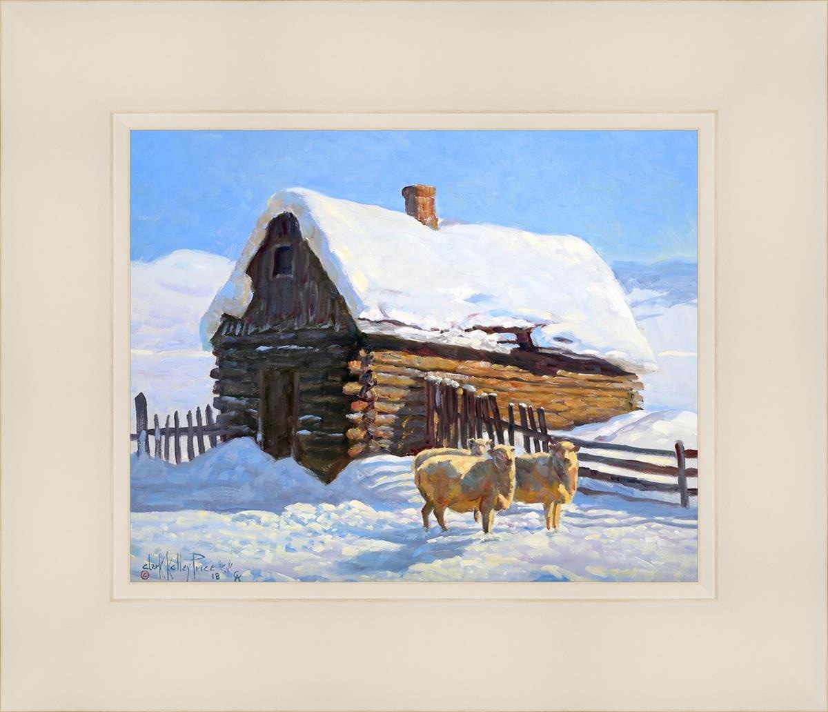 Wild Wooley Wyoming Winter Open Edition Print / 10 X 8 White 14 1/4 12 Art