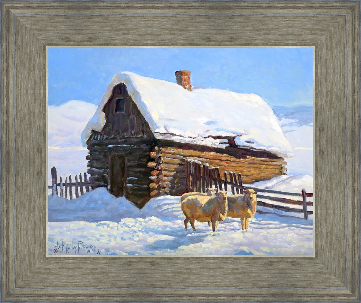 Wild Wooley Wyoming Winter Open Edition Print / 14 X 11 Gray 18 3/4 15 Art