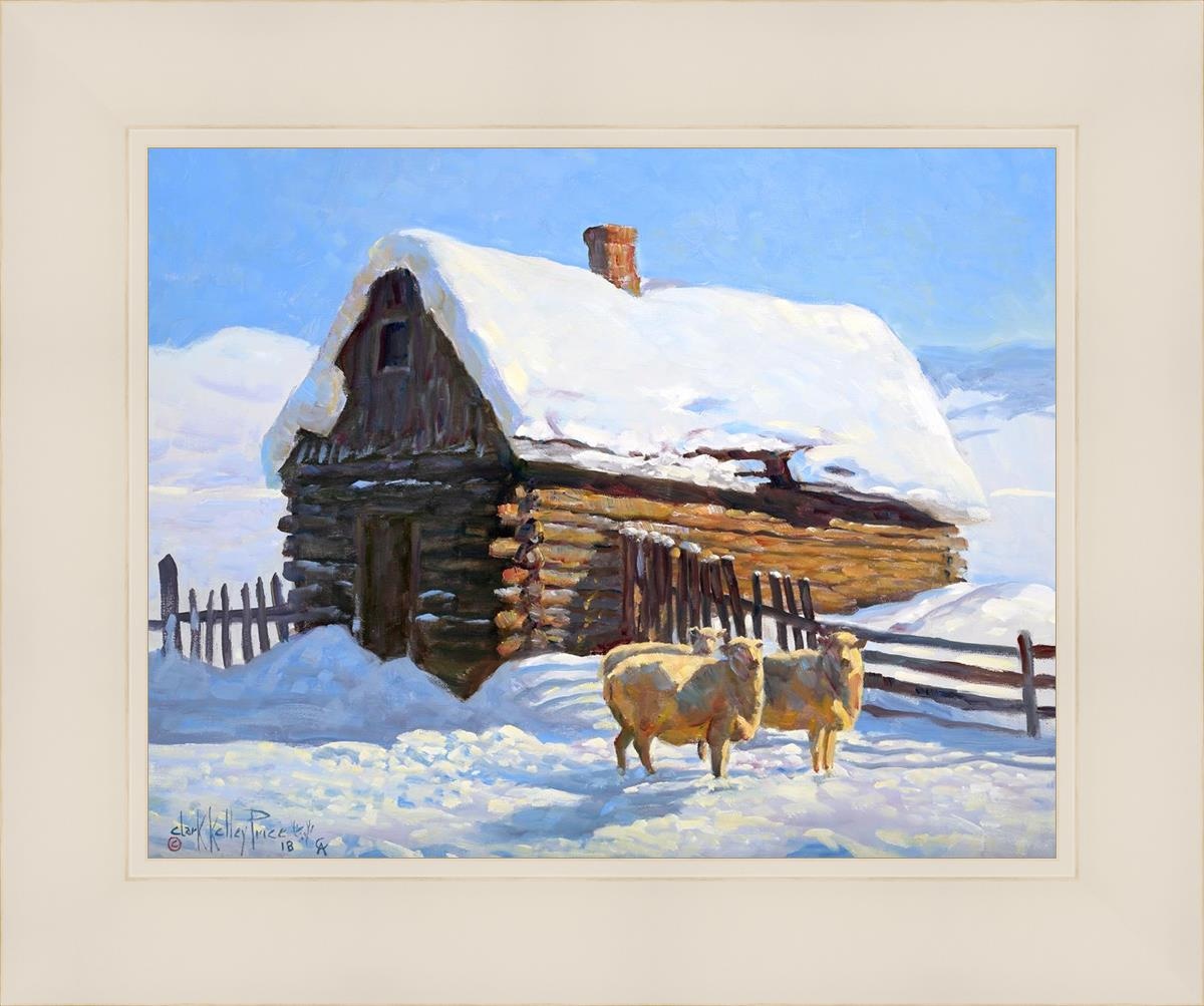 Wild Wooley Wyoming Winter Open Edition Print / 14 X 11 White 18 1/4 15 Art