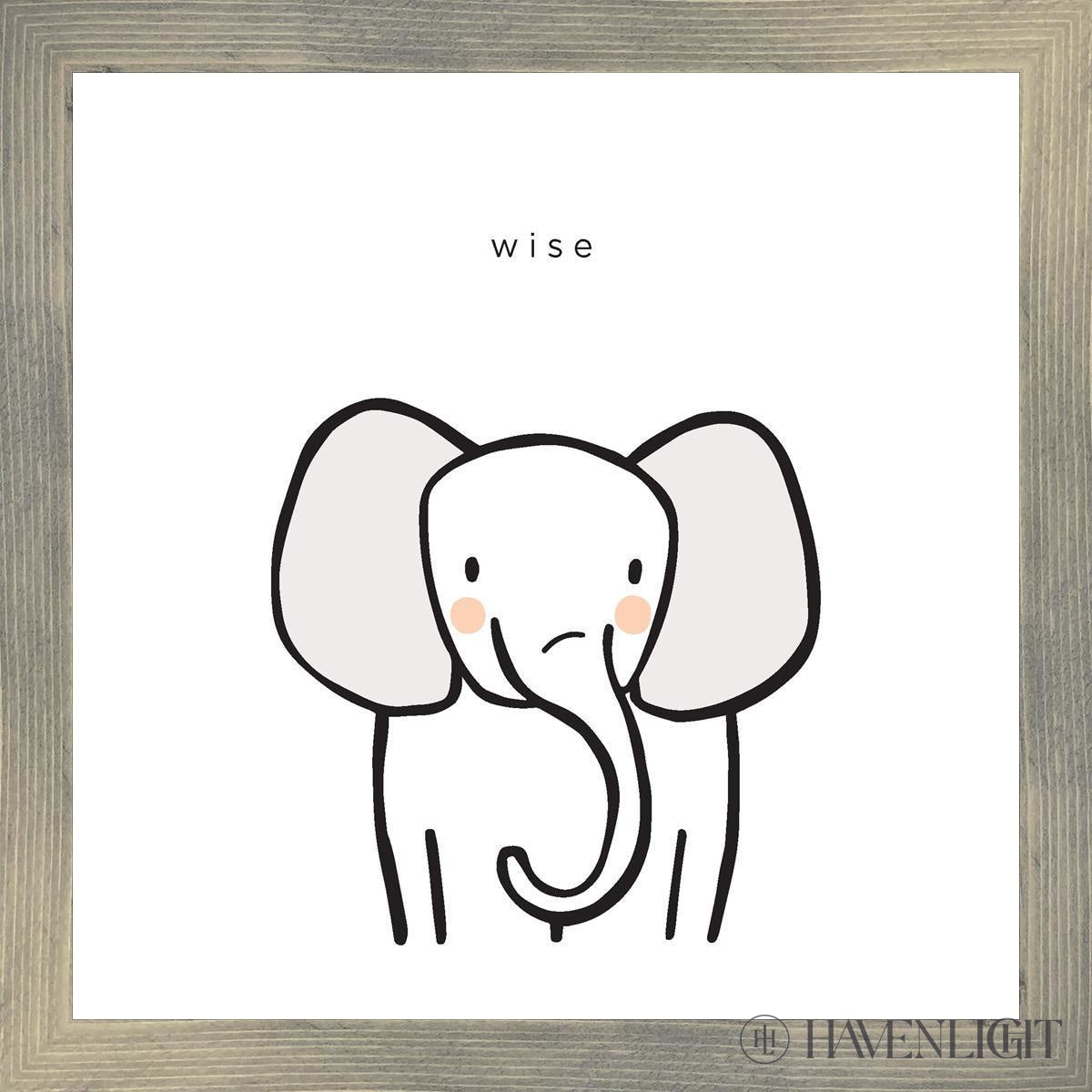 Wise Open Edition Print / 10 X Frame G 11 1/4 Art
