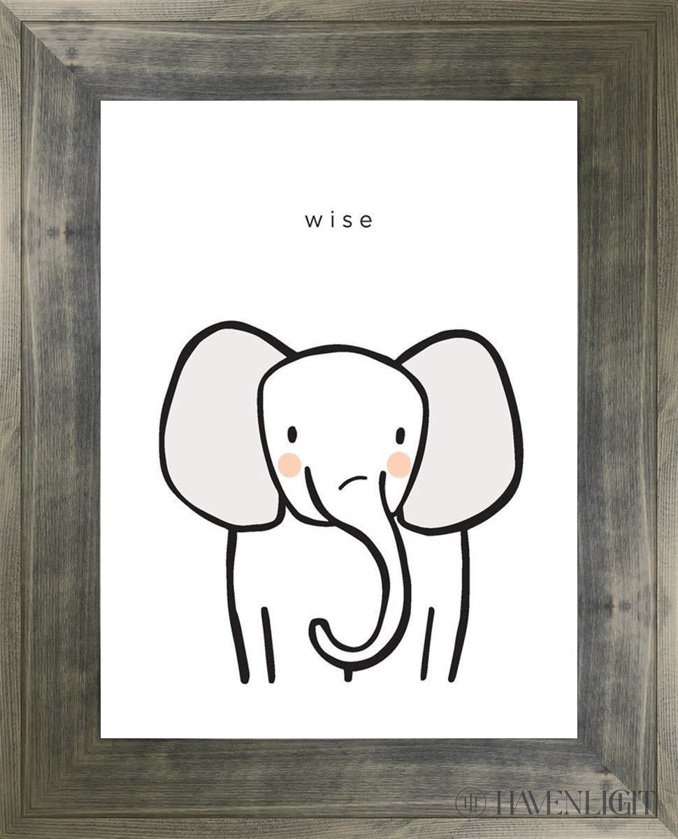Wise Open Edition Print / 18 X 24 Frame G 25 1/4 31 Art