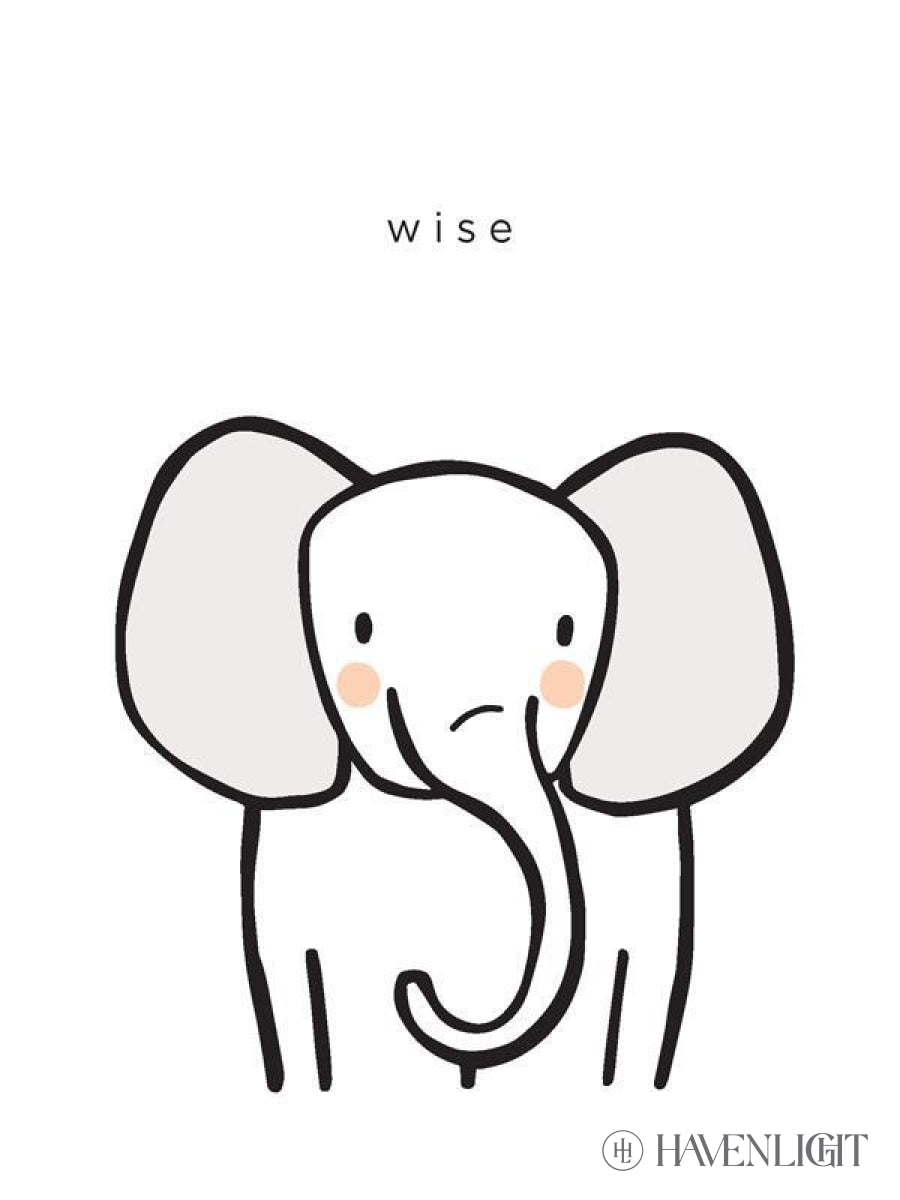 Premium Photo | Cute Baby Elephant Line Art Drawing