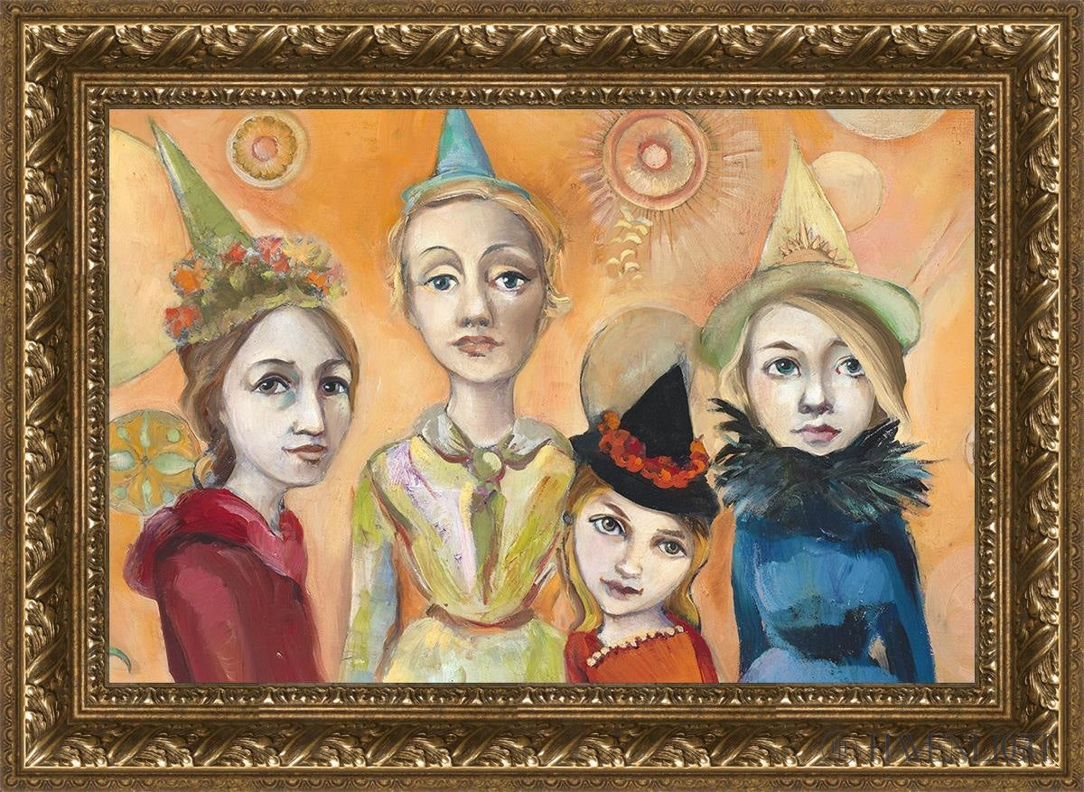 Witches Night Out Open Edition Canvas / 24 X 16 Gold 29 3/4 21 Art