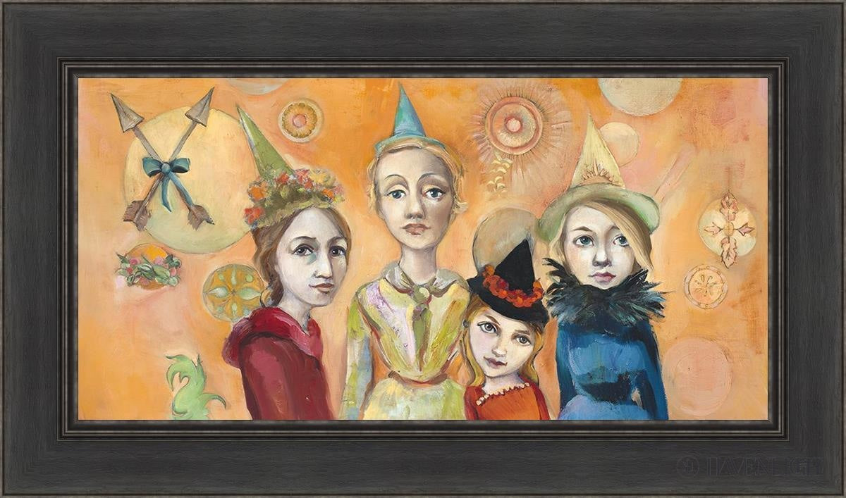 Witches Night Out Open Edition Canvas / 30 X 15 Black 36 1/2 21 Art