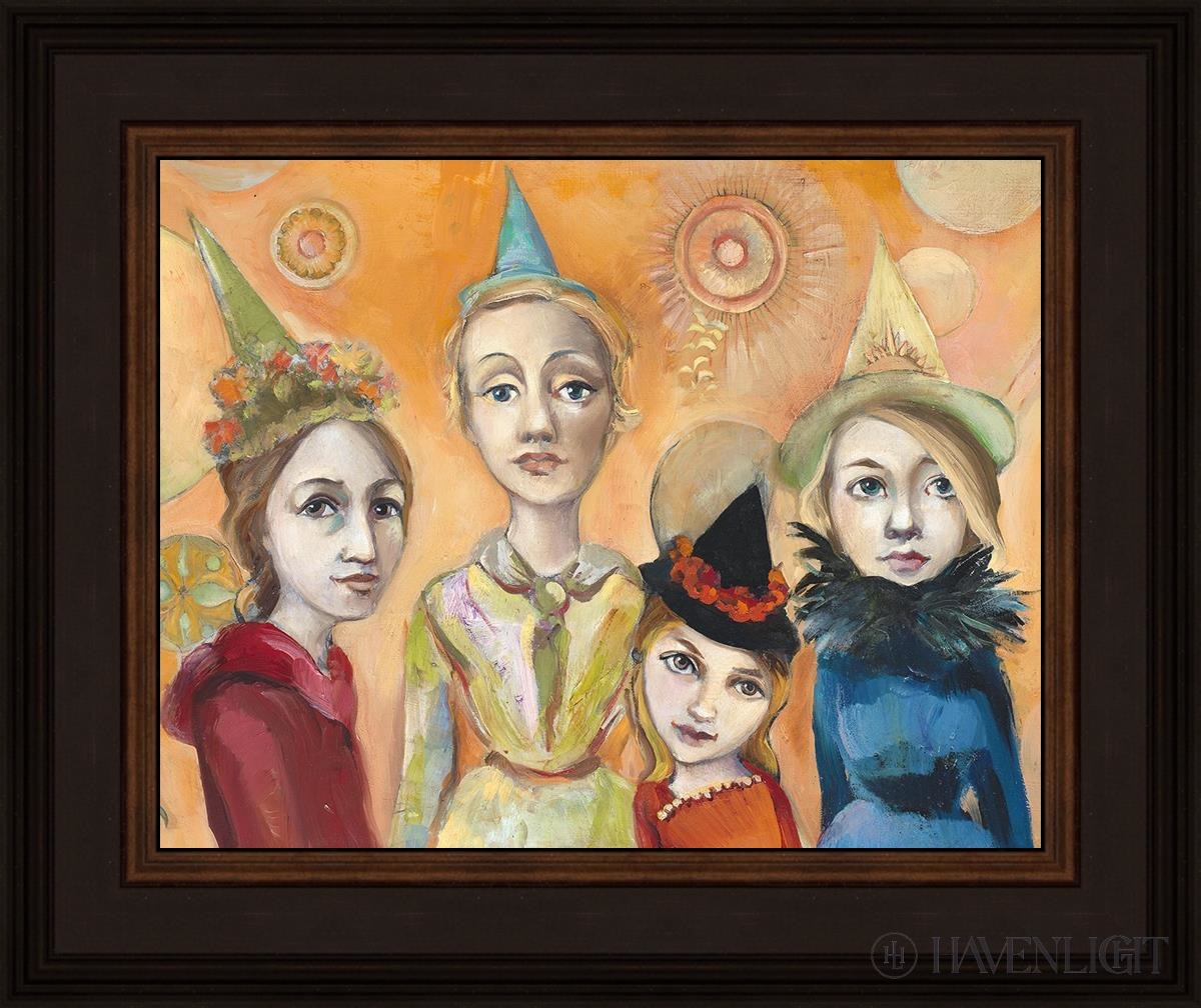 Witches Night Out Open Edition Print / 14 X 11 Brown 18 3/4 15 Art
